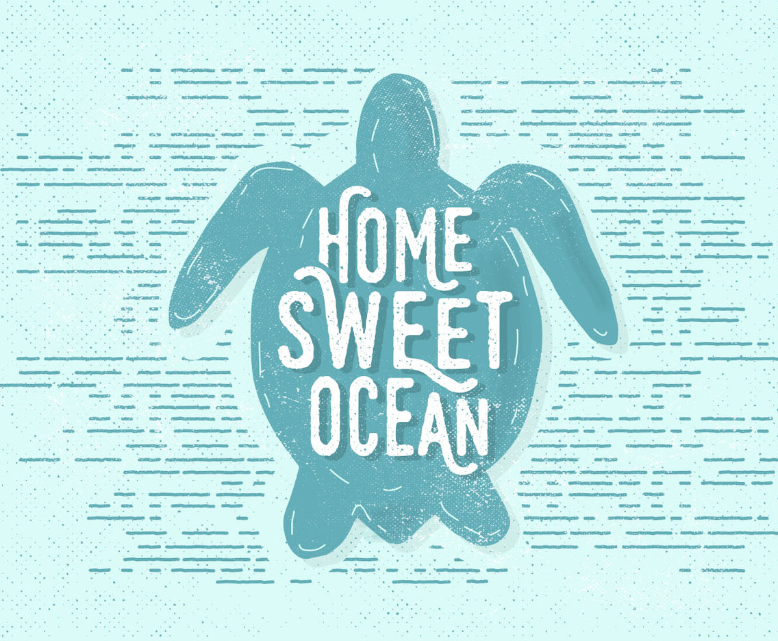 Free Vintage Turtle Vector Illustration