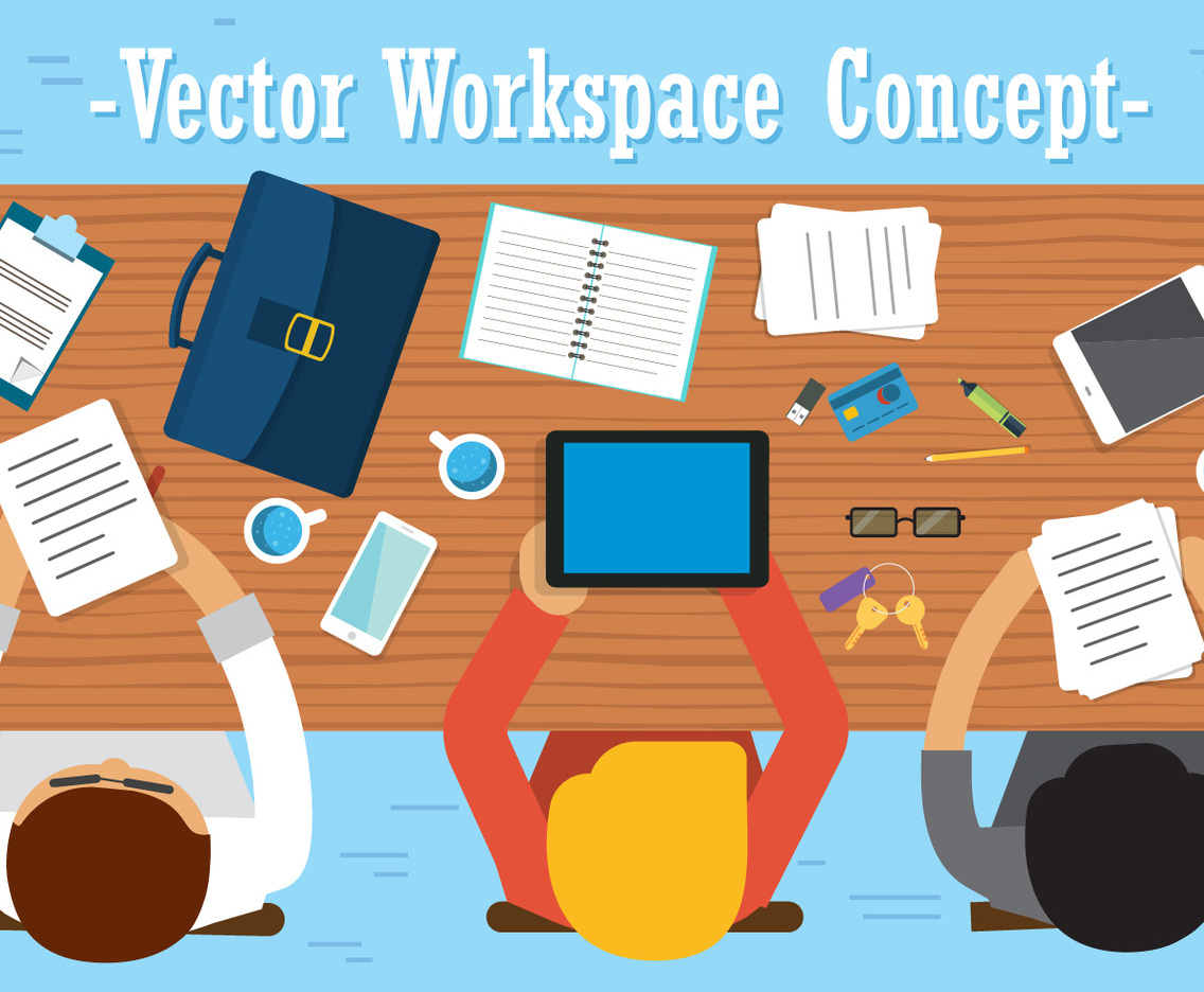 Free Team Work Vector Design