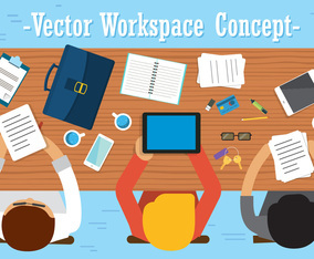 Free Team Work Vector Design