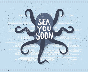Free Vintage Octopus Vector Illustration