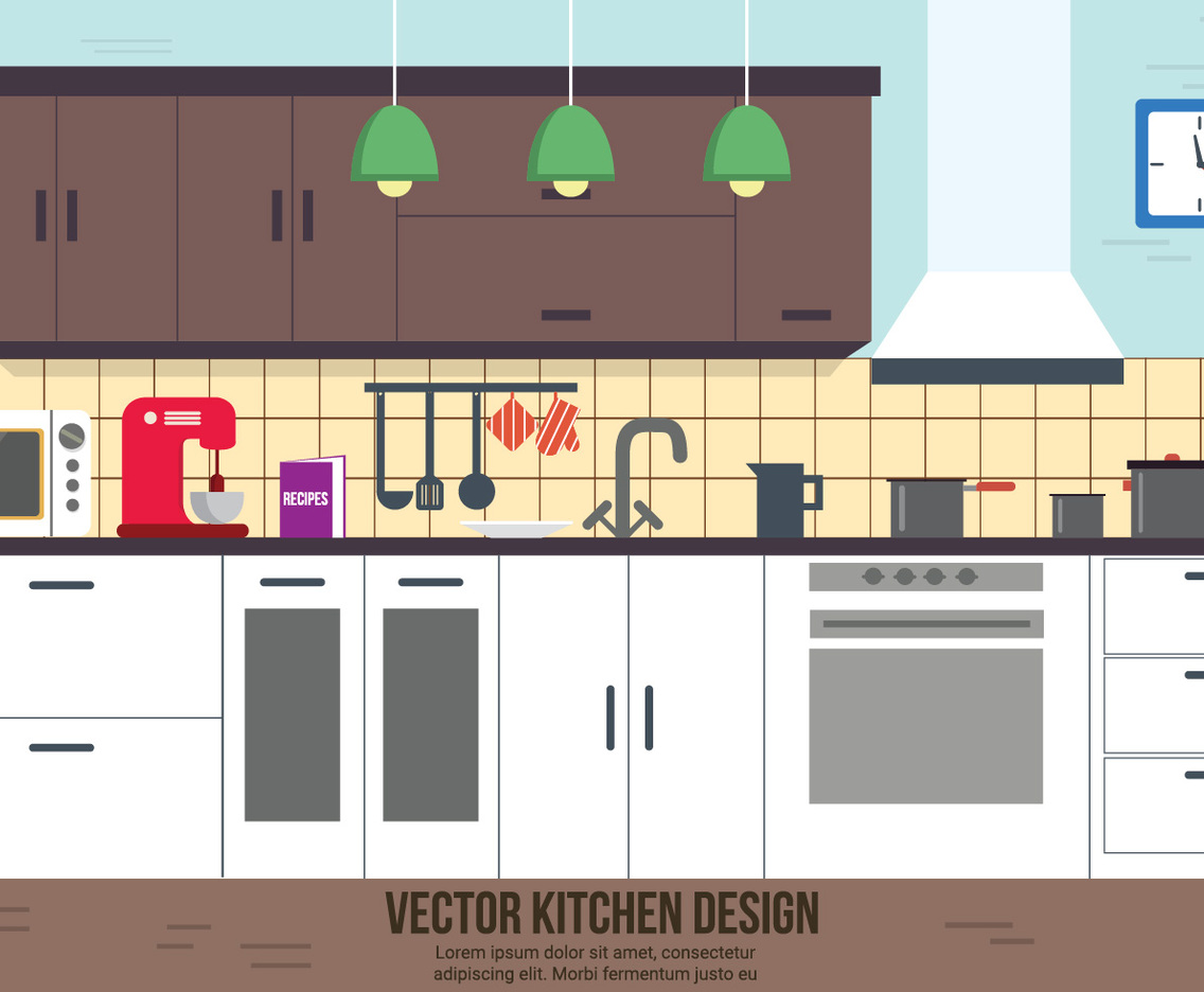 Free Kitchen Vector Design