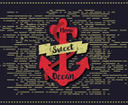 Free Vintage Anchor Vector Illustration