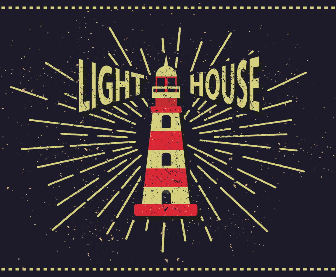 Free Vintage Lighthouse Vector Illustration