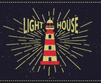 Free Vintage Lighthouse Vector Illustration