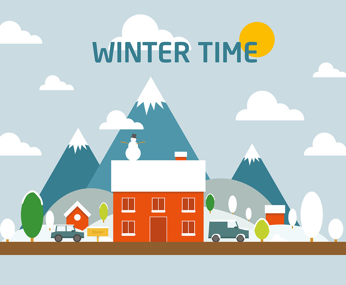 Free Winter landscape Vector