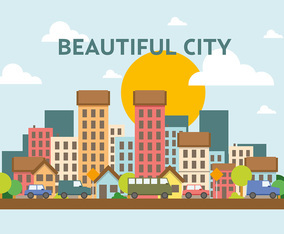 Free Vector Cityscape