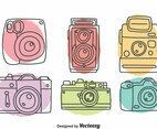 Hand Drawn Camera Collection Vector