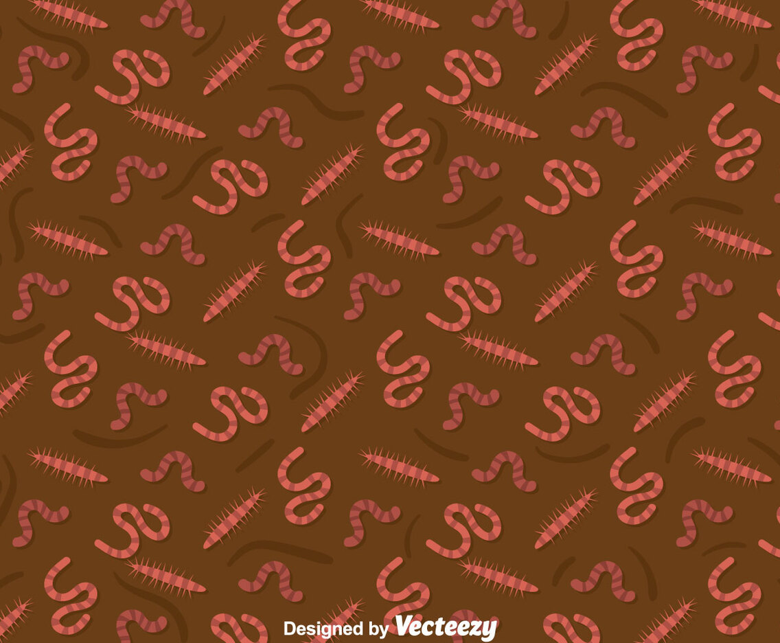 Earthworm Pattern Background