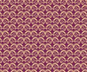 Magenta Vector Western Flourish Pattern