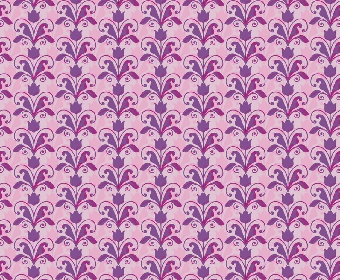 Pink Vector Western Flourish Pattern