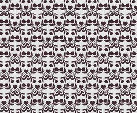 Dark Floral Vector Western Flourish Pattern