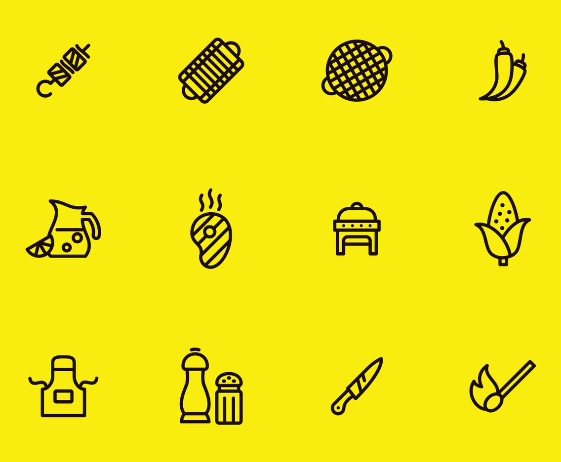 Barbecue Icon Set