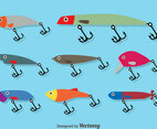 Fishing Lure Flat Vector
