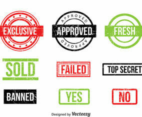 Commercial Stamp Vector Set