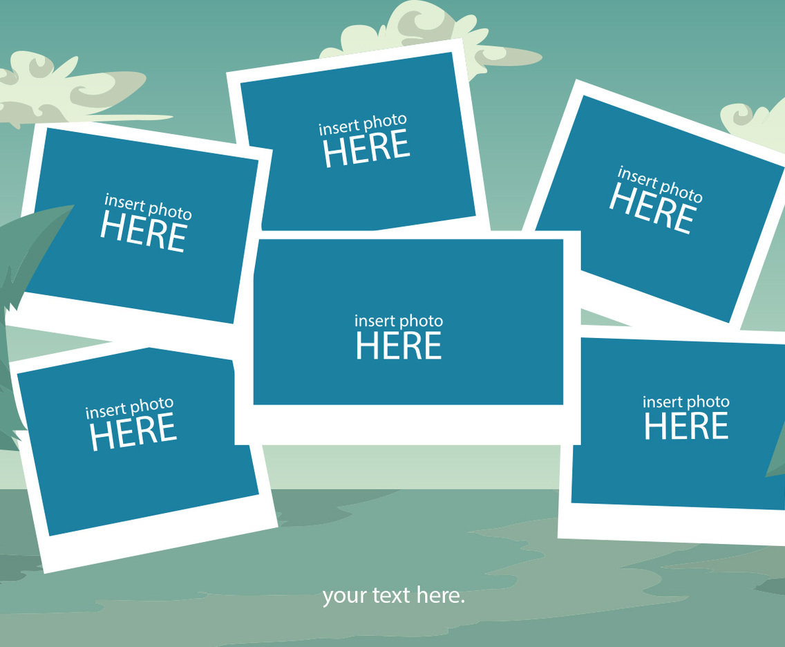 Snow Tree Photo Collage Template