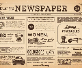 Free Old Newspaper Vector