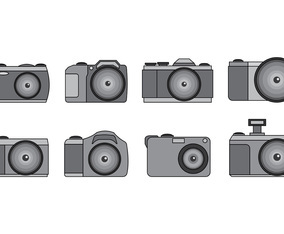 Set Of Camara Vector