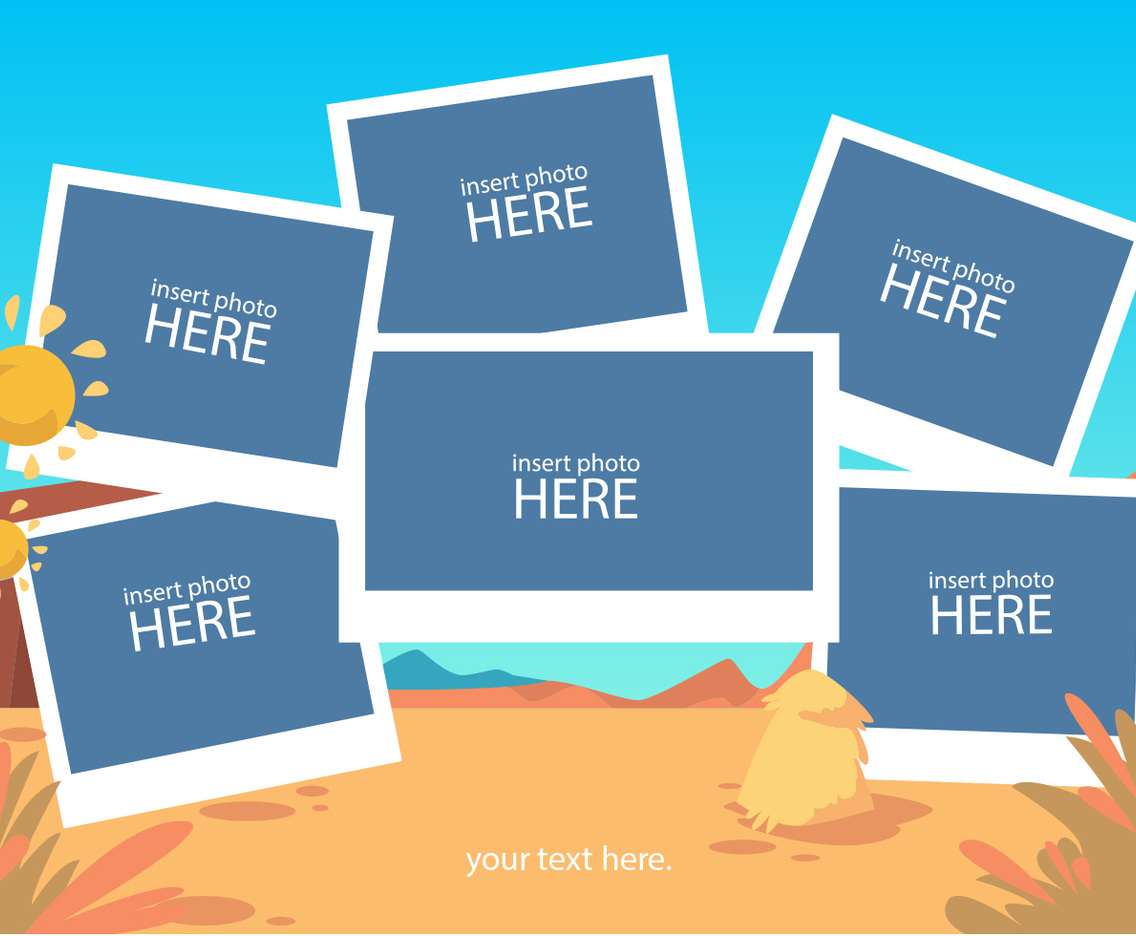 Sun Flower Photo Collage Template