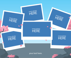 Sakura Photo Collage Template