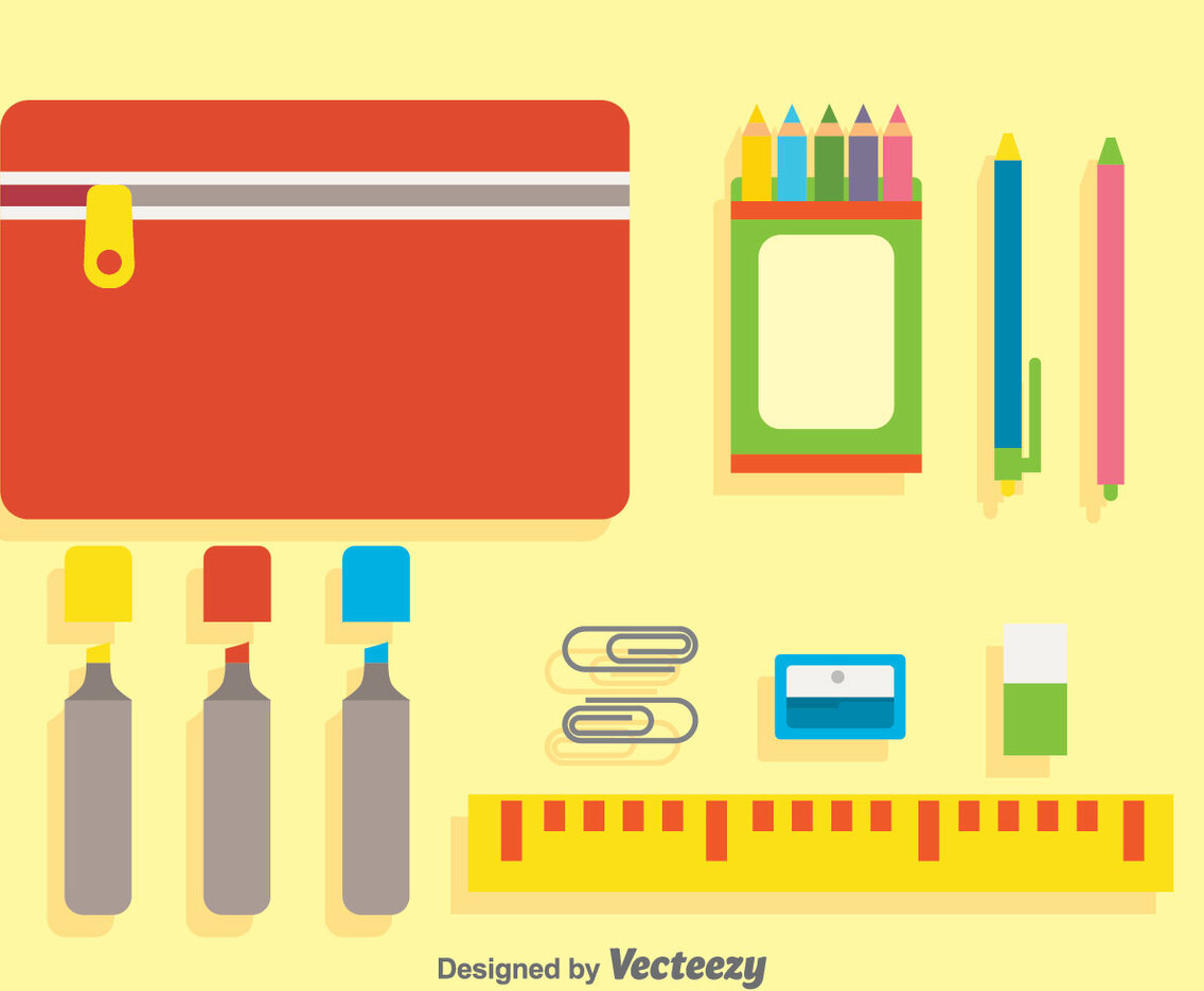 Stationary Flat Icons