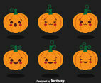 Cute Pumpkin Collection Vector