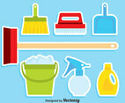 Spring Cleaning Set Vector