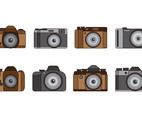 Set Of Camara Vector
