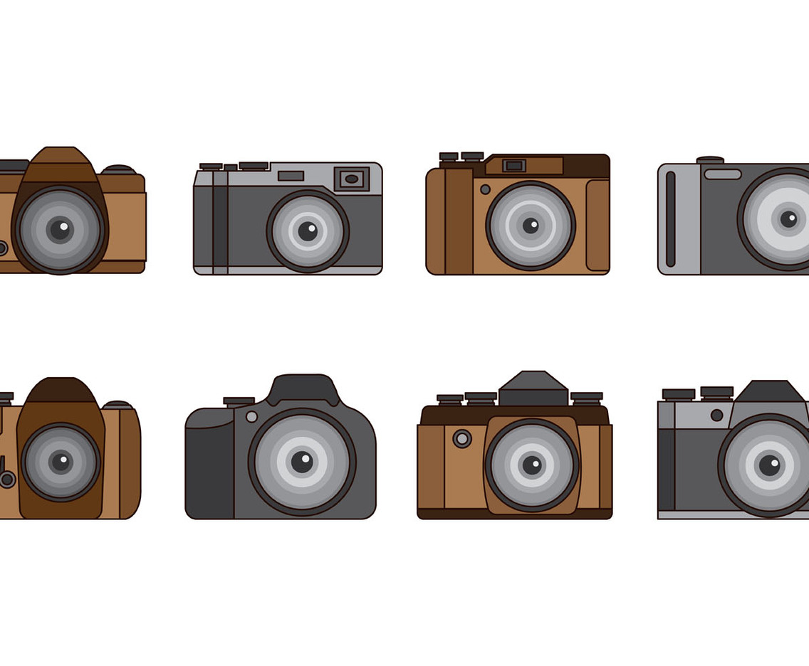 Set Of Camara Vector