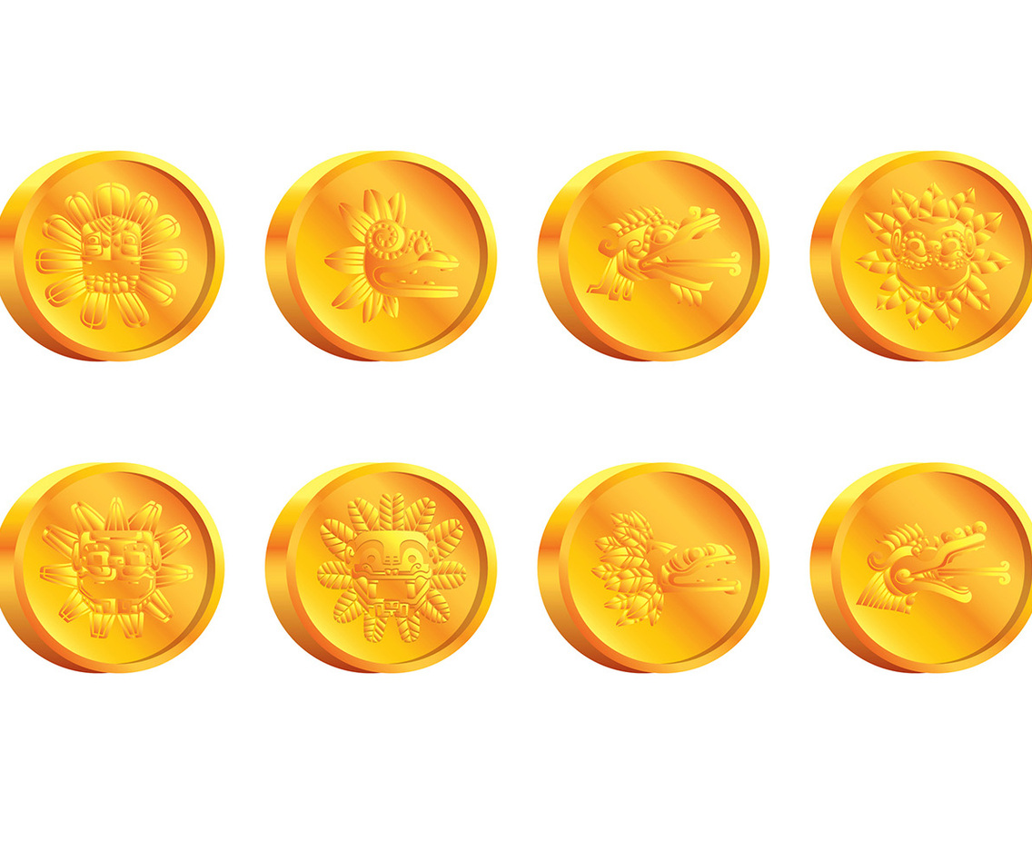 Quetzalcoatl Coin Vector