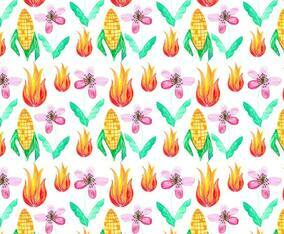 Free Vector Junina Corn Background