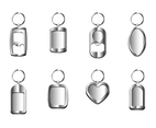 Silver Key Chain Vectors