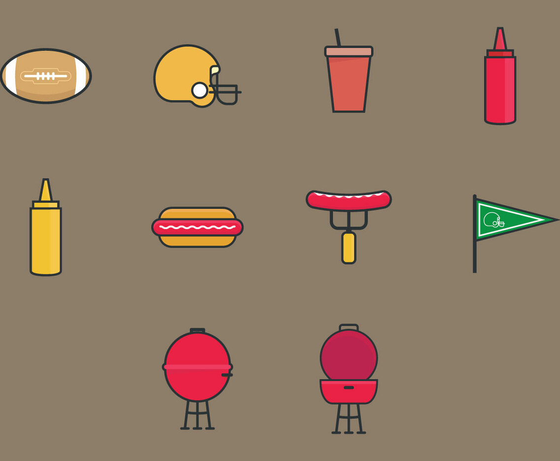Tailgate Icon Set