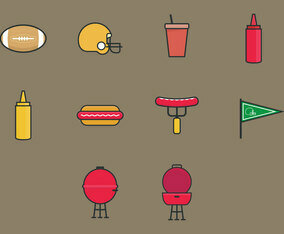 Tailgate Icon Set