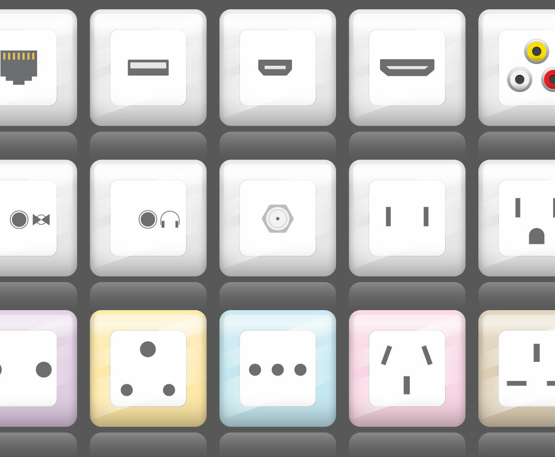 Plug And Socket Icons