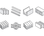 Construction Material Icons