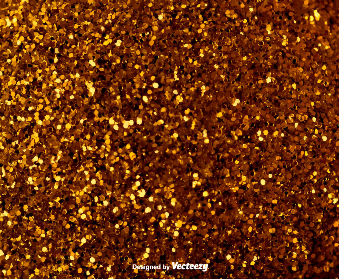 Elegant Golden Background - Vector Glowing Pixie Dust