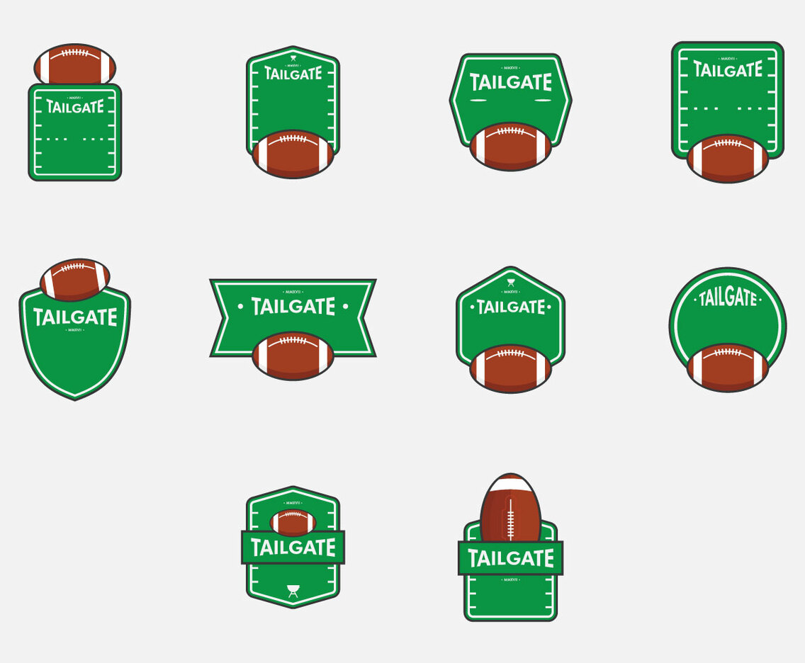 Tailgate Template Icon Set