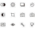Photography Thin Icons