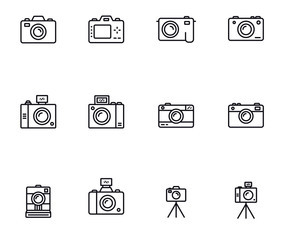 Camera Thin Icons