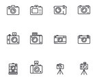 Camera Thin Icons