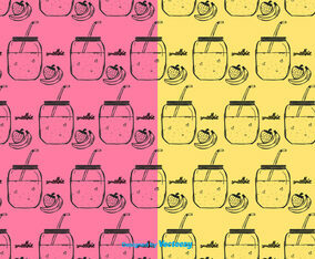 Smoothie Pattern Vector