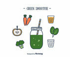 Green Smoothie Vector