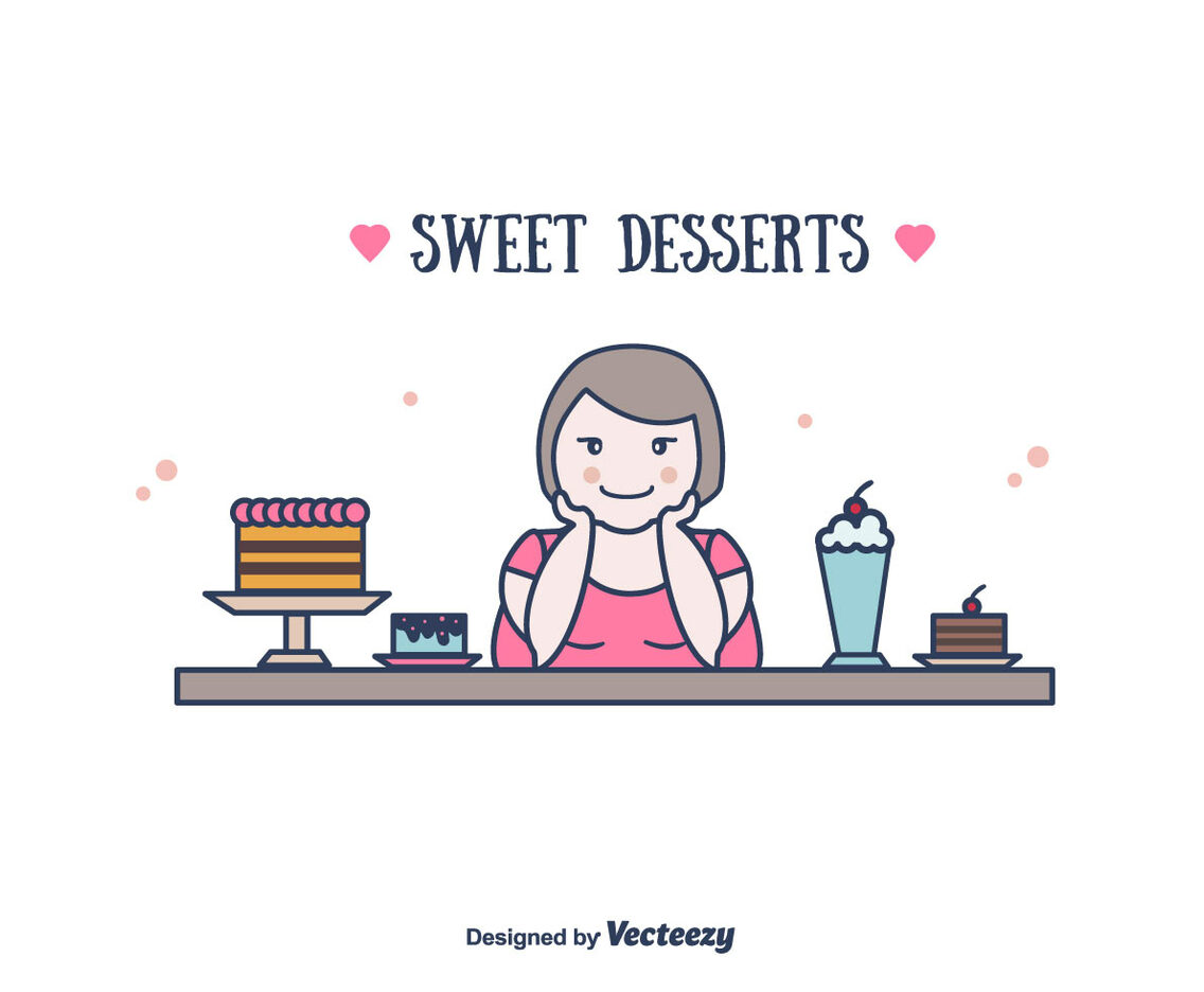 Sweet Desserts Vector
