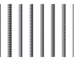 Set Of Rebar Vector