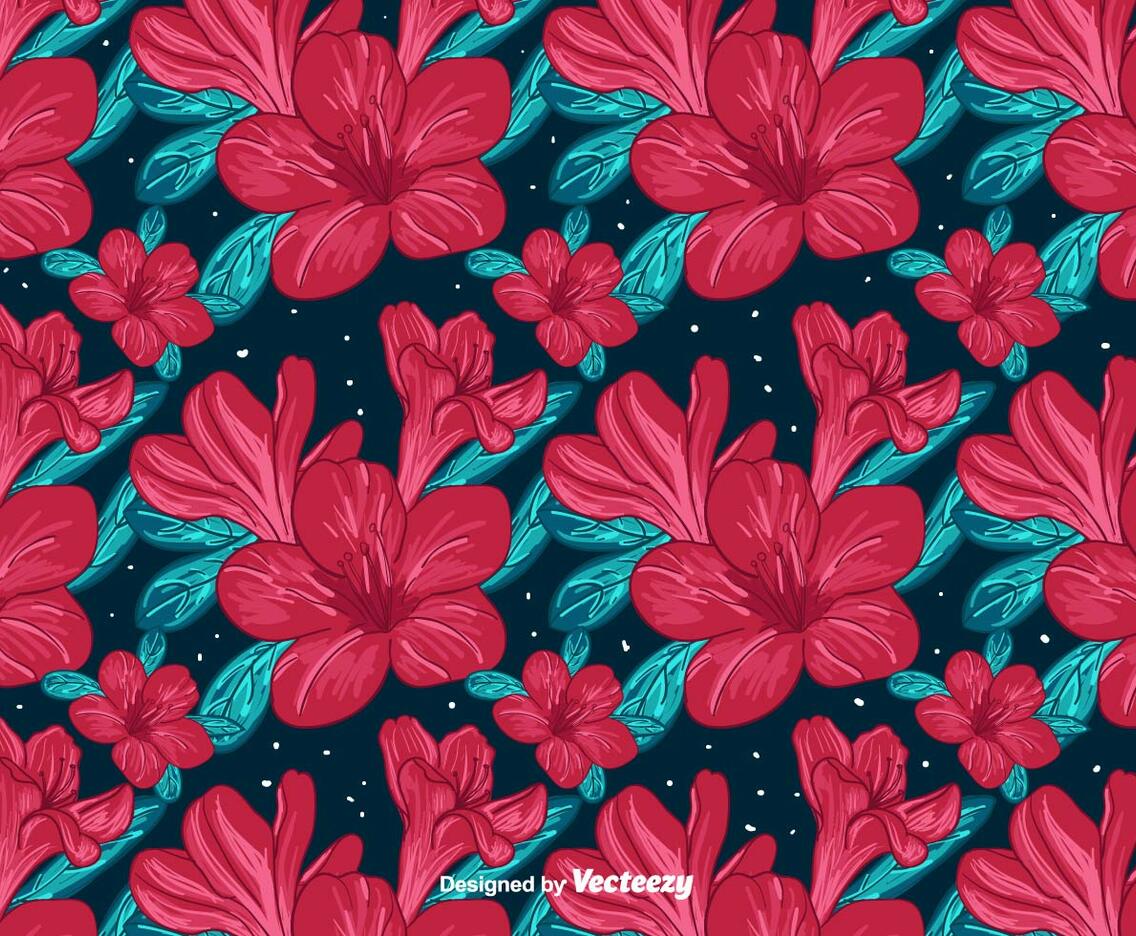 Red Flowers Background