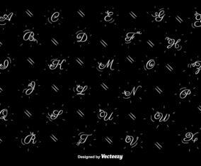 Hand Drawn Alphabet Vector