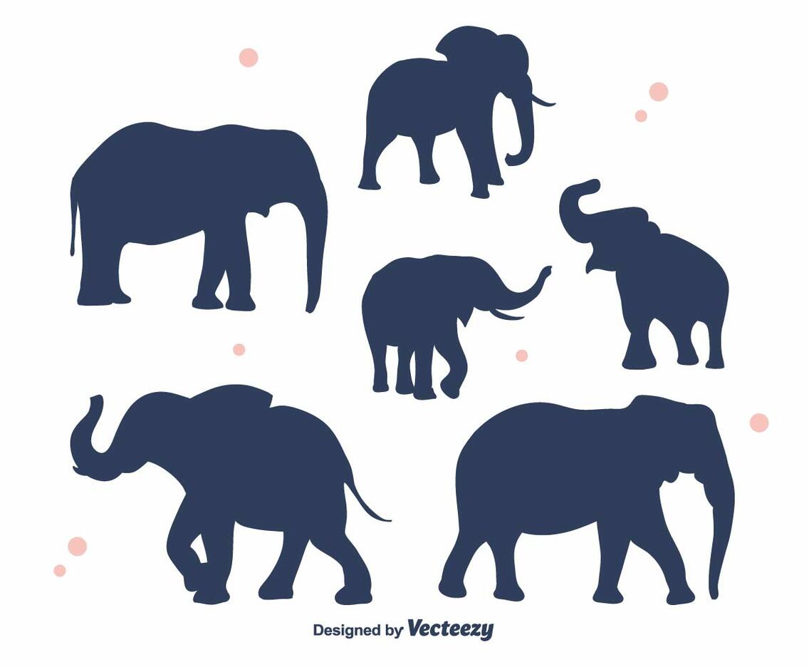 Elephant Silhouette Vector