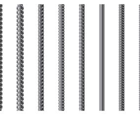 Set Of Rebar Vector