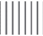 Set Of Rebar Vector