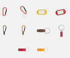Key Chains Template Icon Set